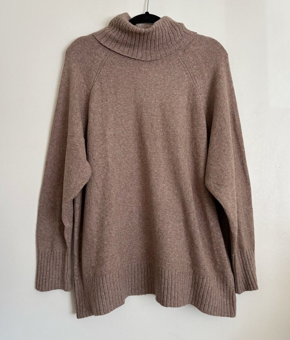Light Brown Old Navy Turtleneck Cotton Sweater XL